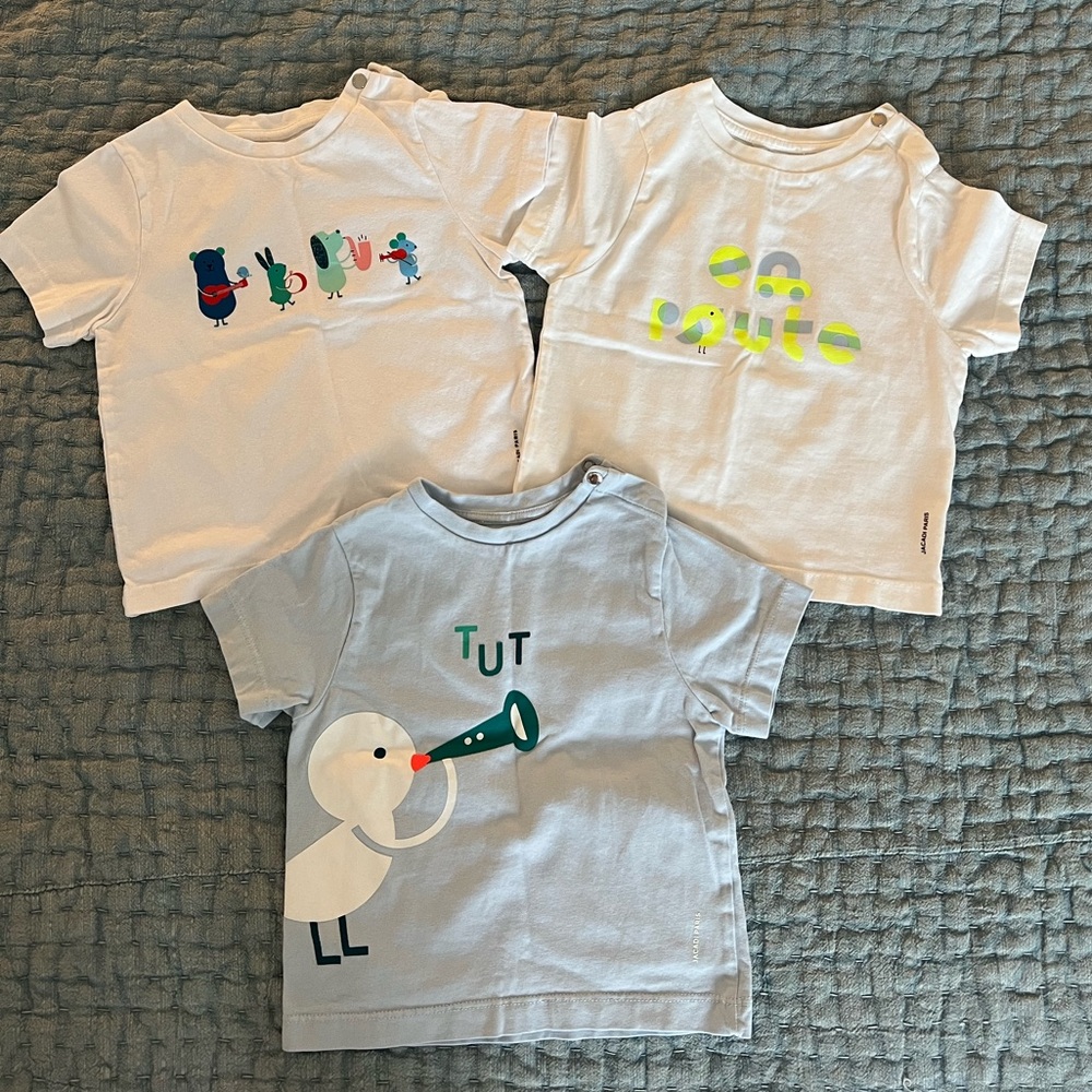 3 Jacadi t-shirts